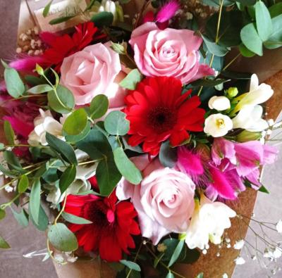 Bouquet rouge et rose