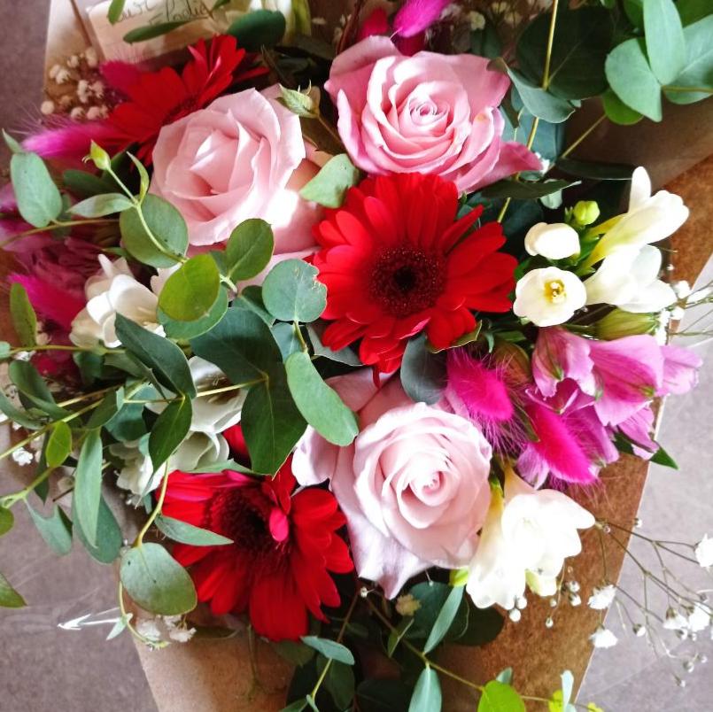 Bouquet rouge et rose